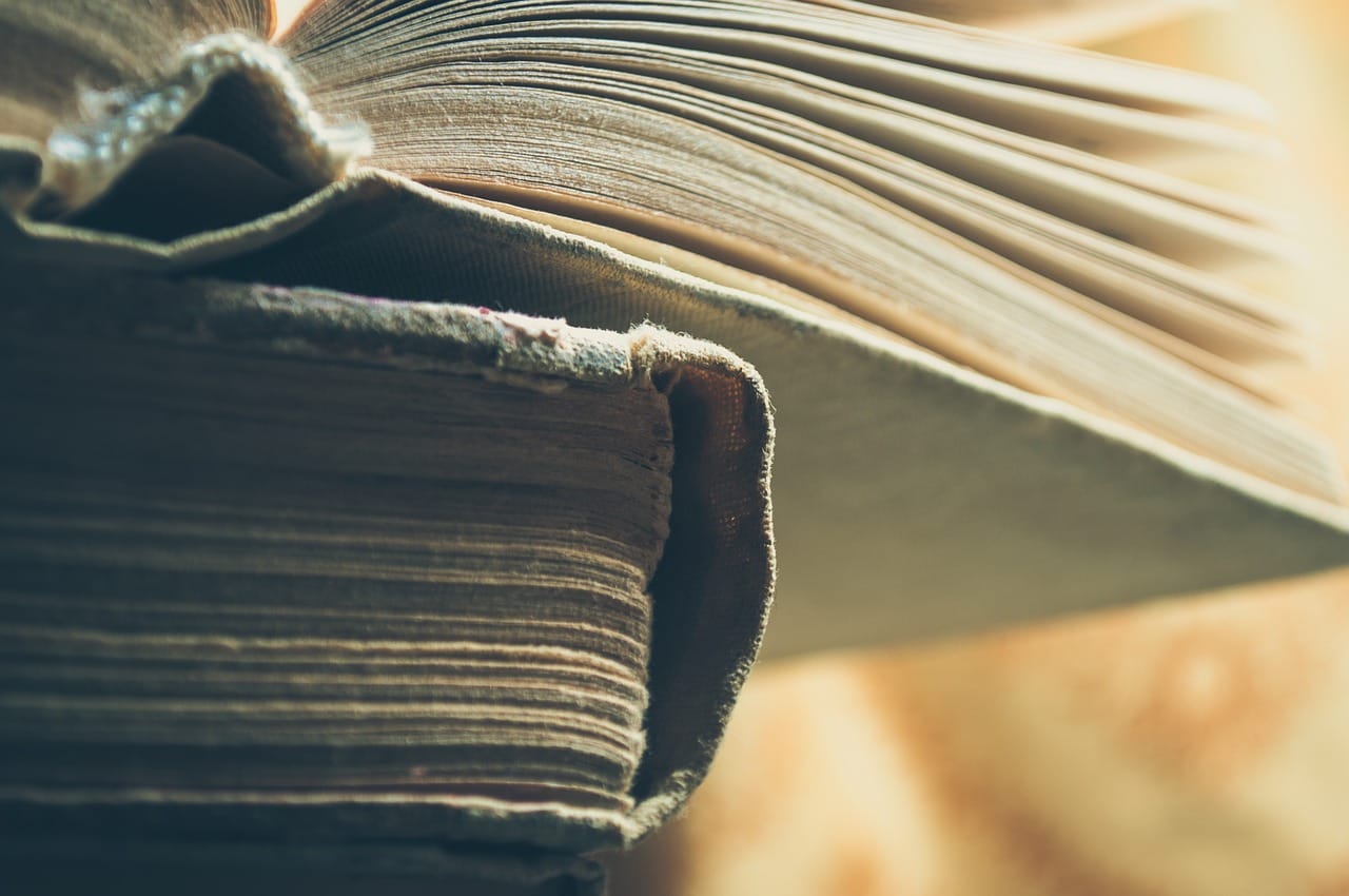 Most entries start in a book, with a pencil line in the margin and a folded corner.