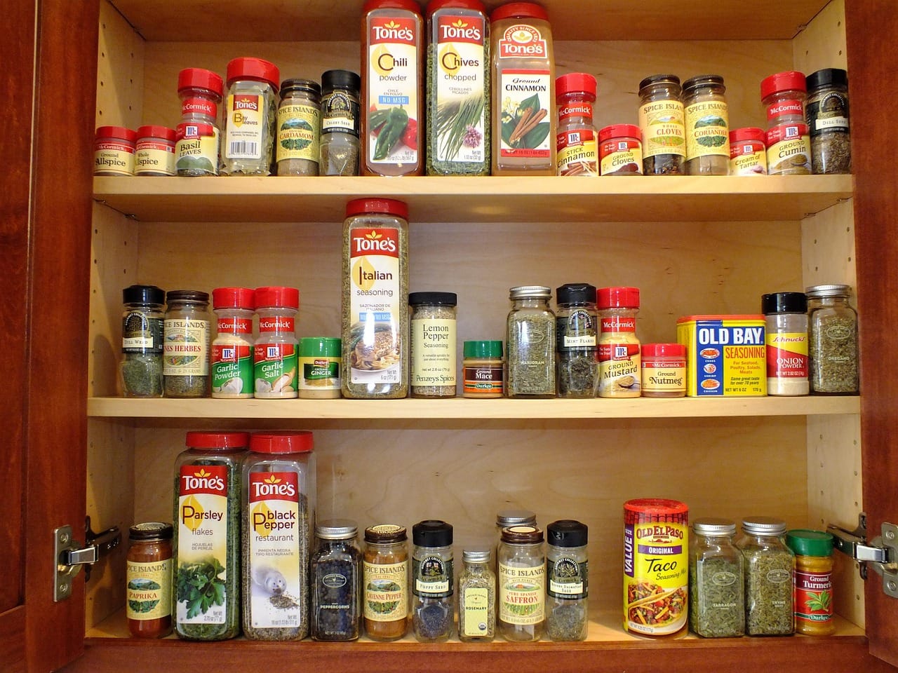 The pantry shelf in autumn: kraut, kimchi, lemons, and something experimental.