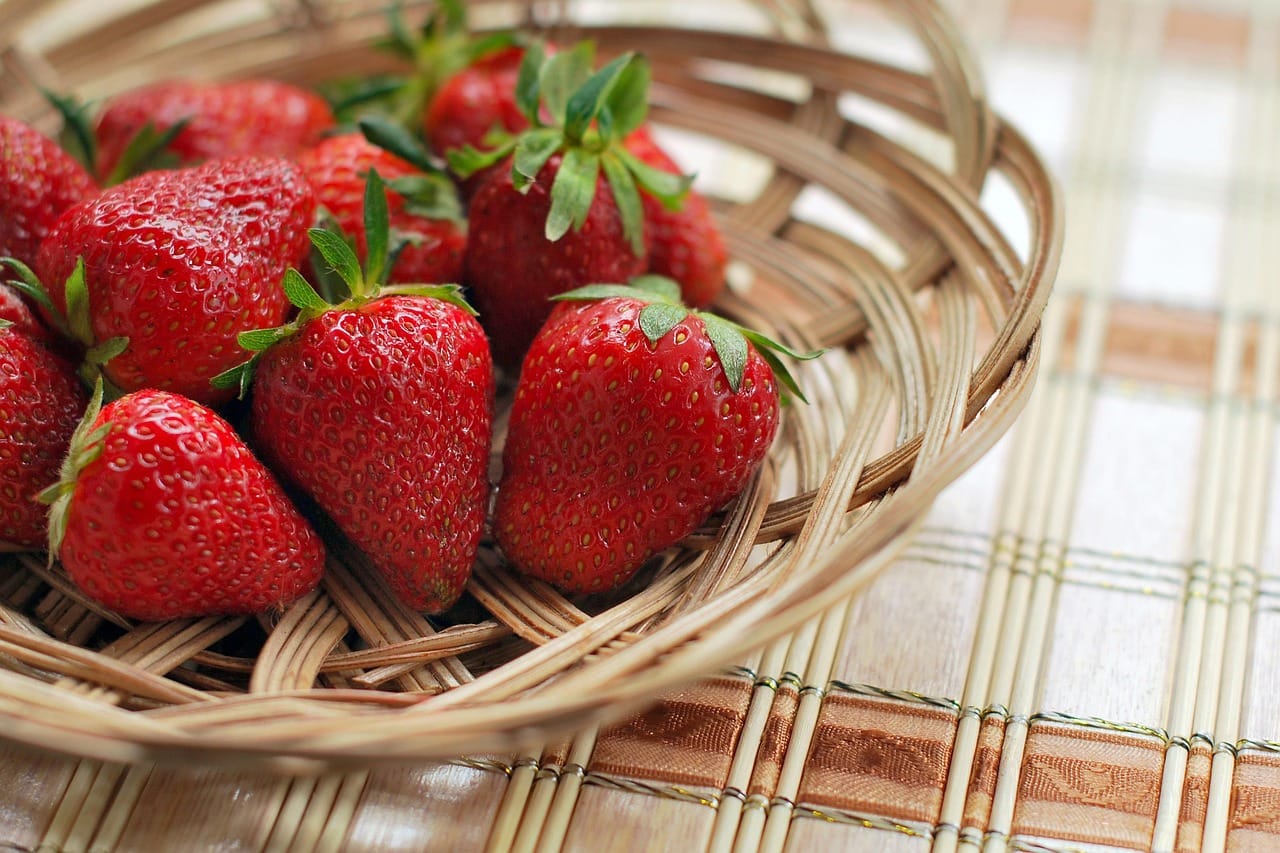 The first strawberries in May. I always buy too many, and I am never sorry.
