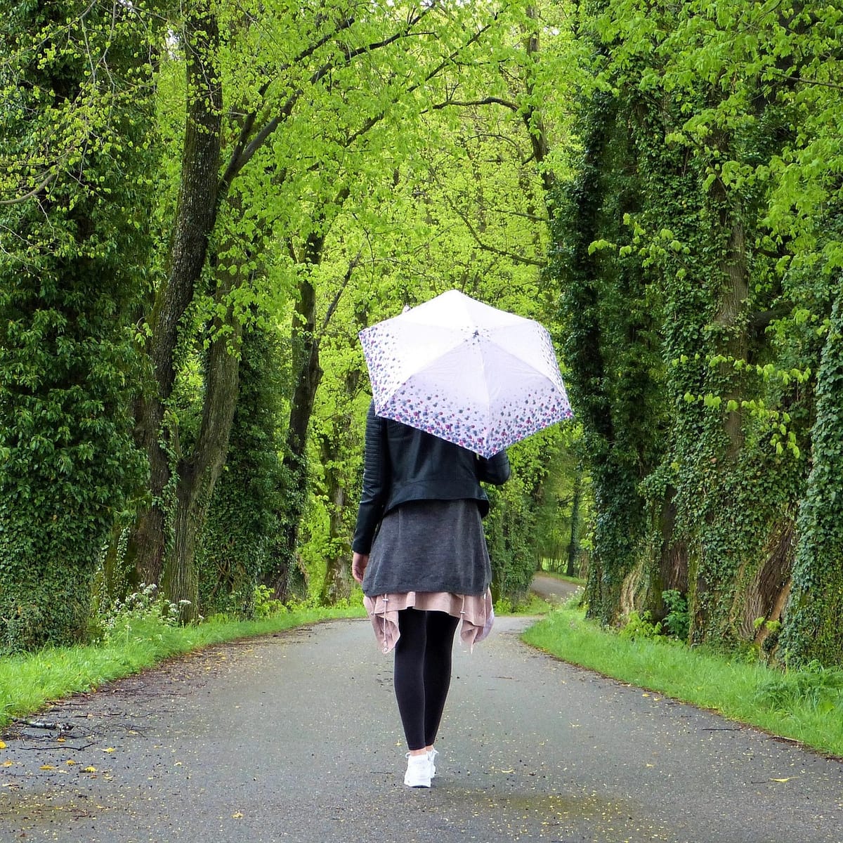 Walking in the rain is underrated
